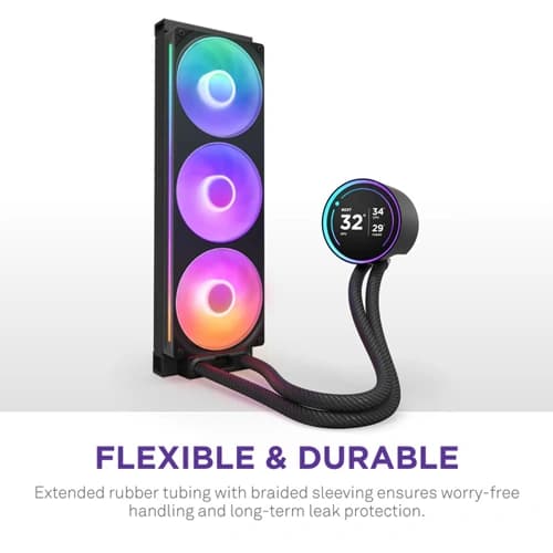 NZXT Kraken Elite 420 RGB CPU Liquid Cooler with IPS LCD